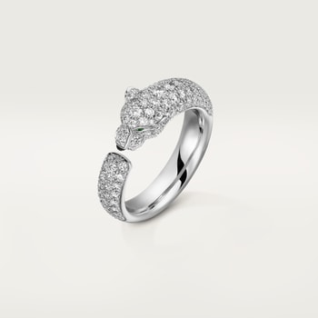 Panthère de Cartier ring, small model, paved Panthère de Cartier ring, small model, paved
