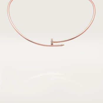 Juste un Clou torque necklace, small model, diamonds Juste un Clou torque necklace, small model, diamonds