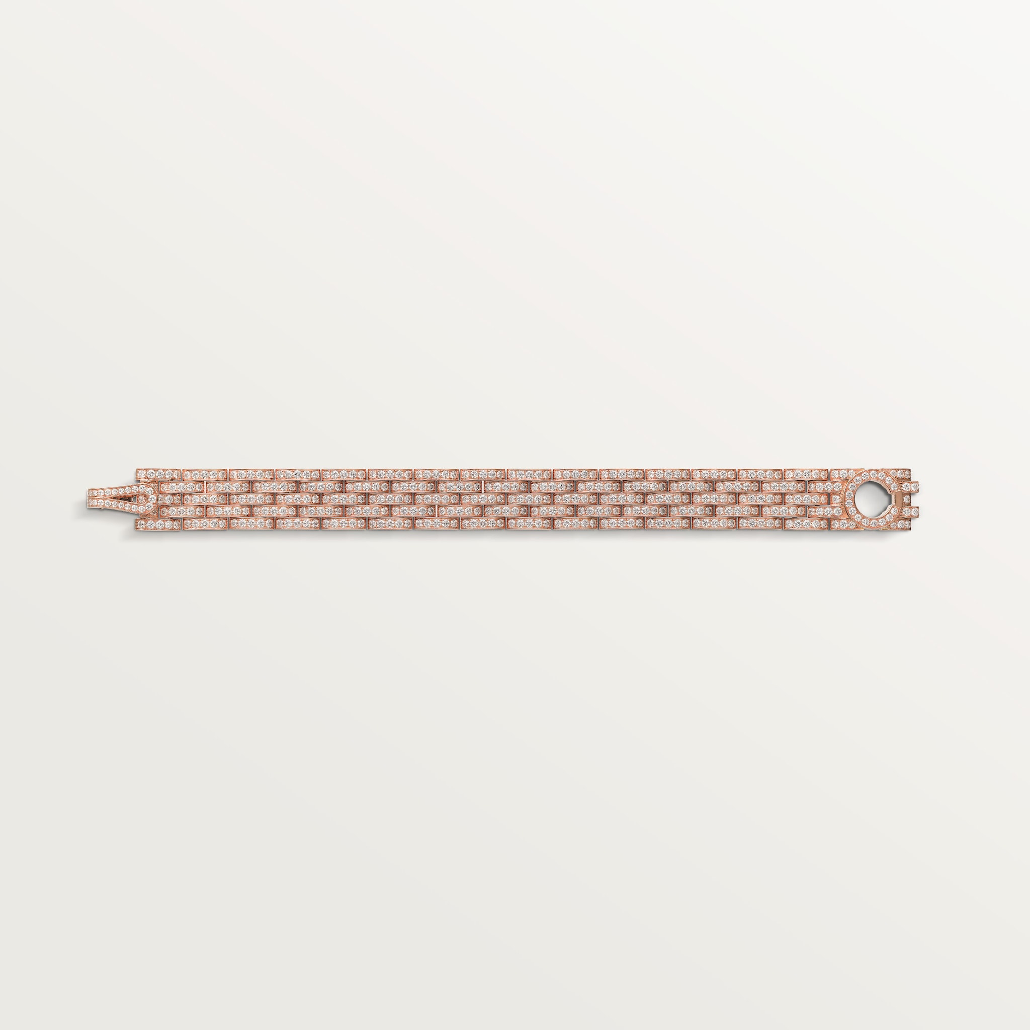 Agrafe bracelet, paved 