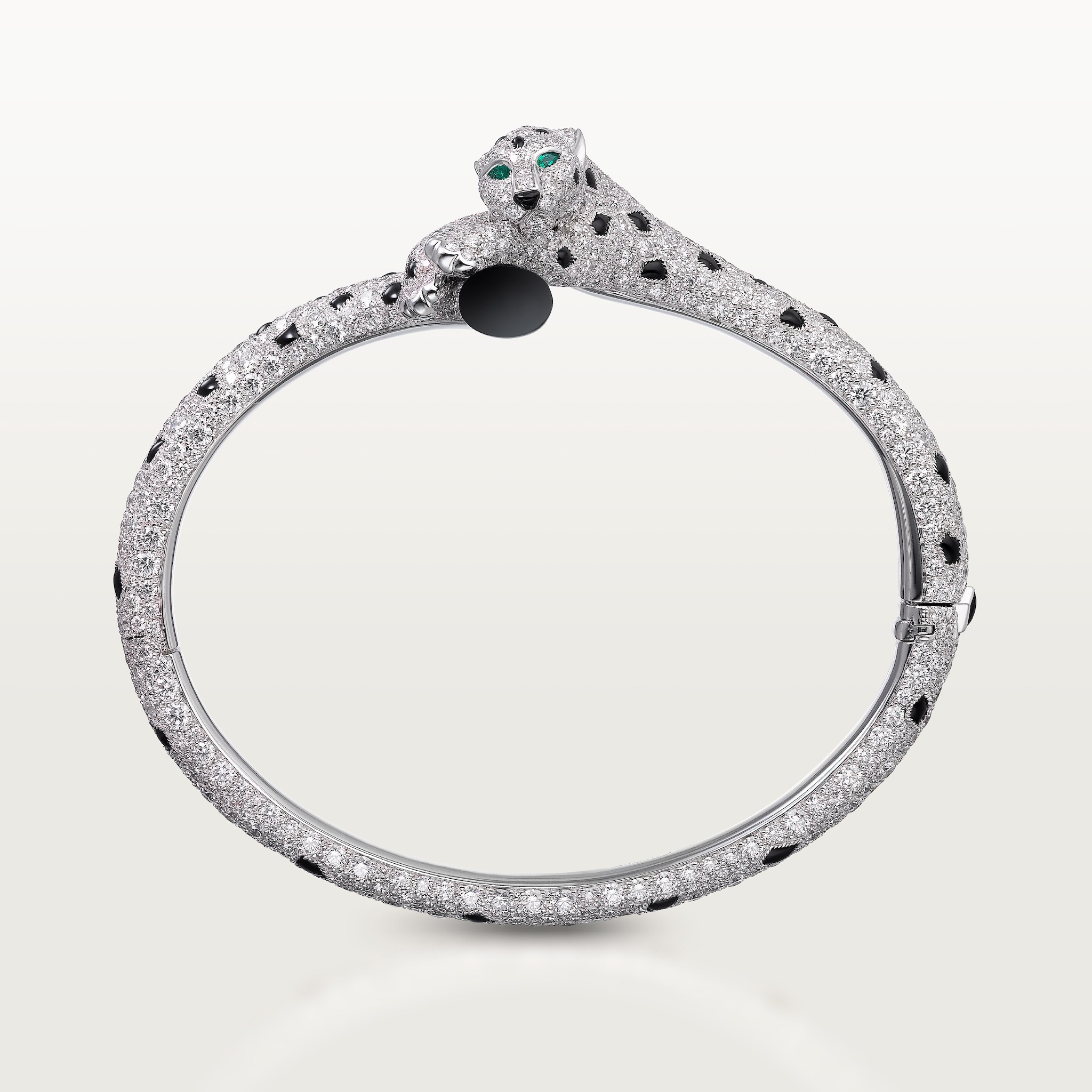 Panth&egrave;re de Cartier bilezik, pave , resim 5