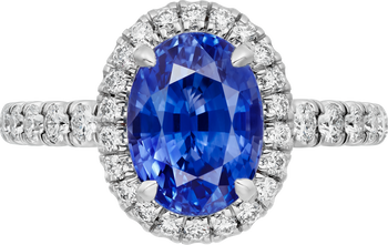 Cartier Destinée solitaire, oval-cut sapphire, paved  Cartier Destinée solitaire, oval-cut sapphire, paved