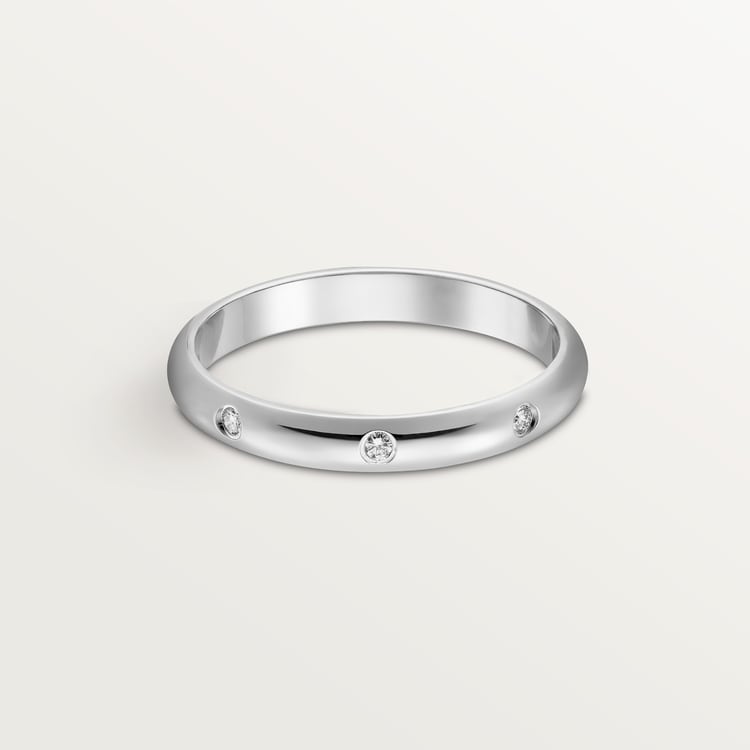 CRB4058300 - 1895 wedding band - Platinum, diamonds - Cartier CRB4058300 - 1895 wedding band - Platinum, diamonds - Cartier