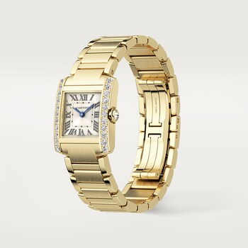 Ladies gold cartier tank watch Clearance