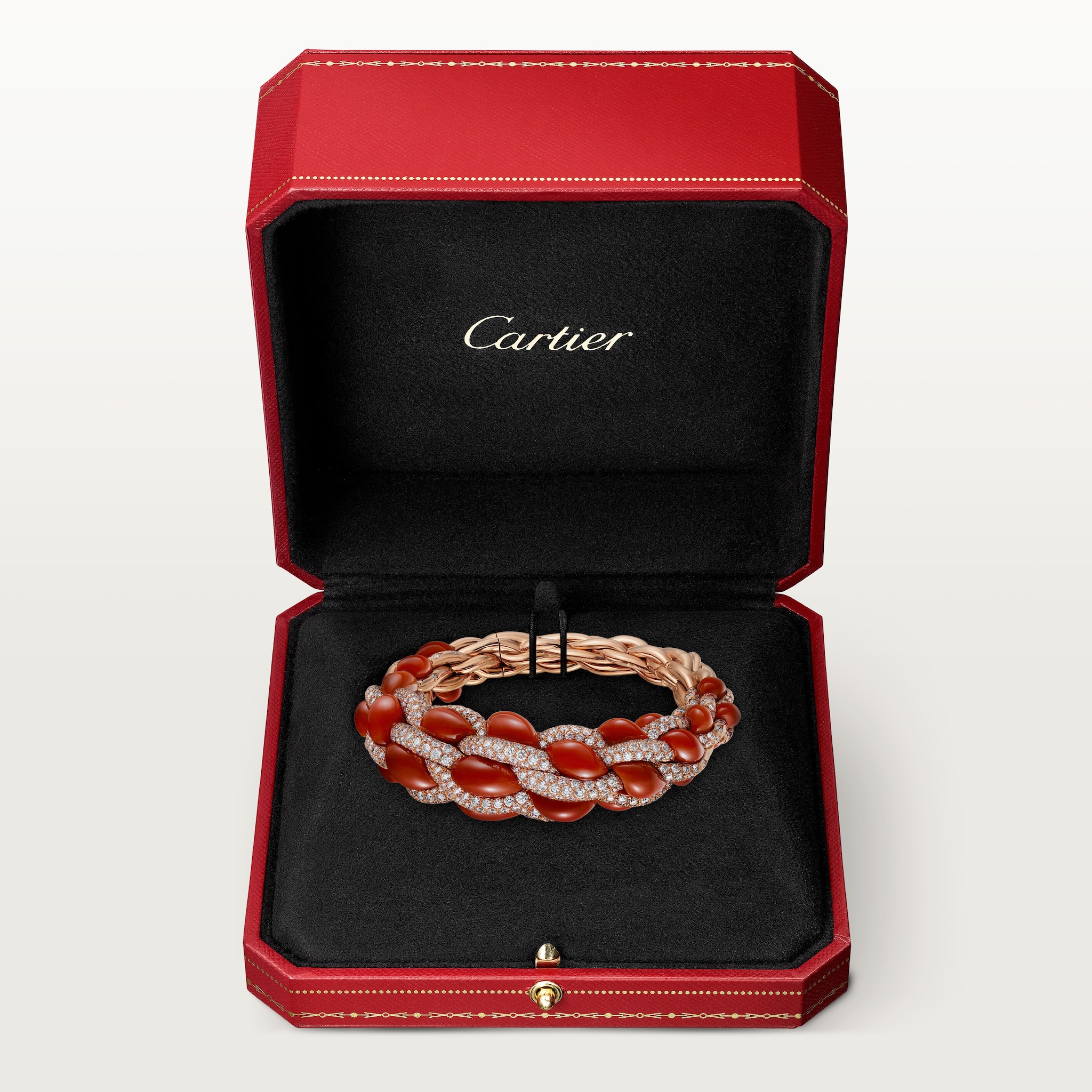 Cartier Libre Tressage bracelet, coral, image 6