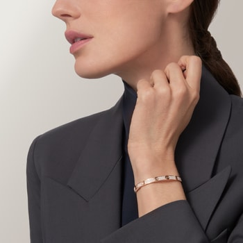 #LOVE# bracelet, medium model, paved #LOVE# bracelet, medium model, paved