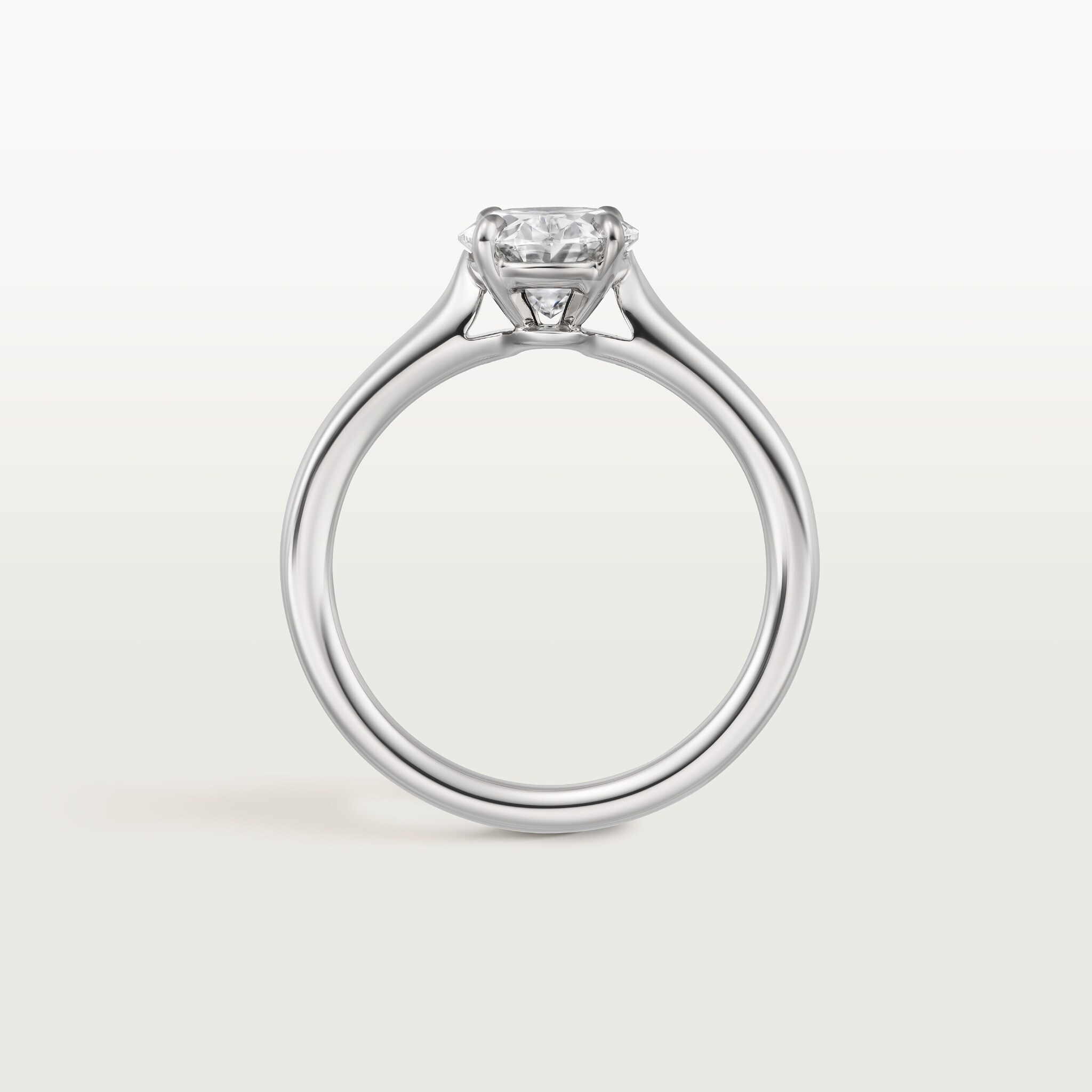 1895 solitaire, oval-cut diamond