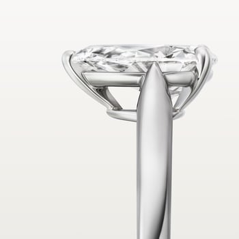 1895 solitaire, pear-shaped diamond 1895 solitaire, pear-shaped diamond
