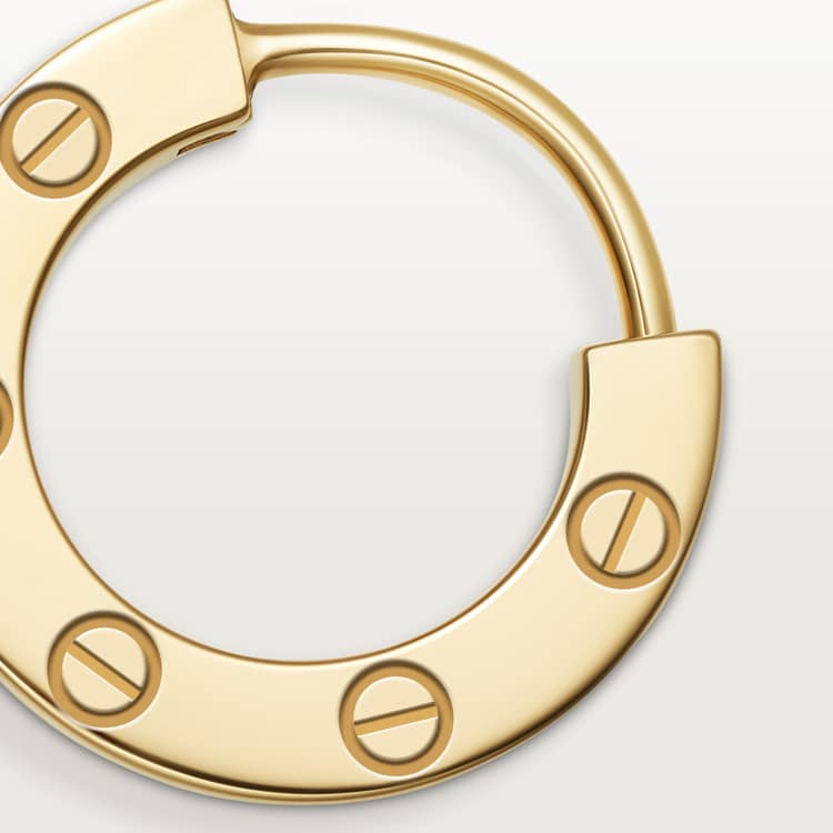 LOVE SINGLE HOOP EARRING イエローゴールドカルティエ CRB8301423 - LOVE single earring - Yellow gold - Cartier