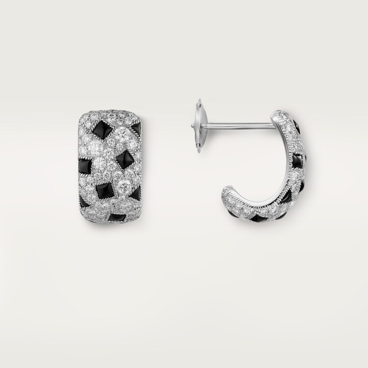 CRN8515211 Panth re de Cartier earrings White gold onyx