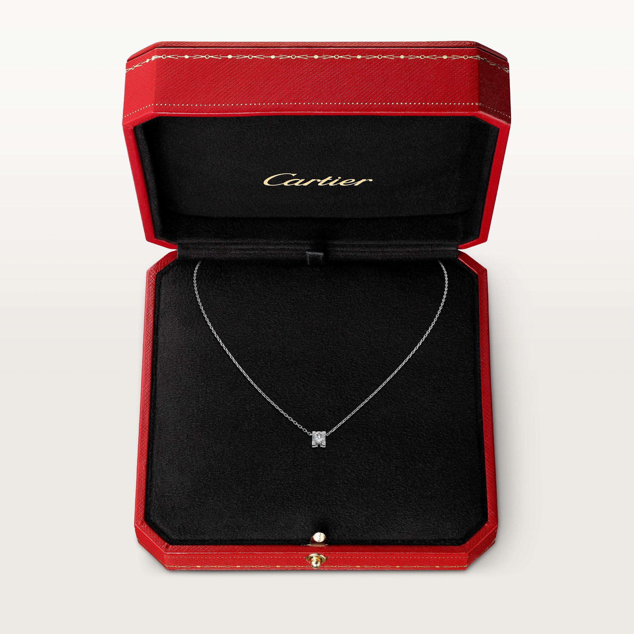 C de Cartier pendant, brilliant-cut diamond