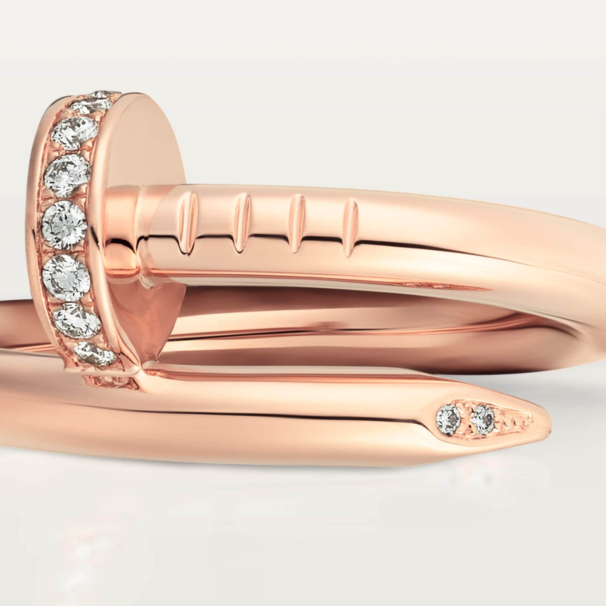 Juste un Clou ring, classic model, diamonds, image 8