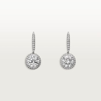 Cartier Destinée sleeper earrings, 2 brilliant-cut diamonds, paved Cartier Destinée sleeper earrings, 2 brilliant-cut diamonds, paved