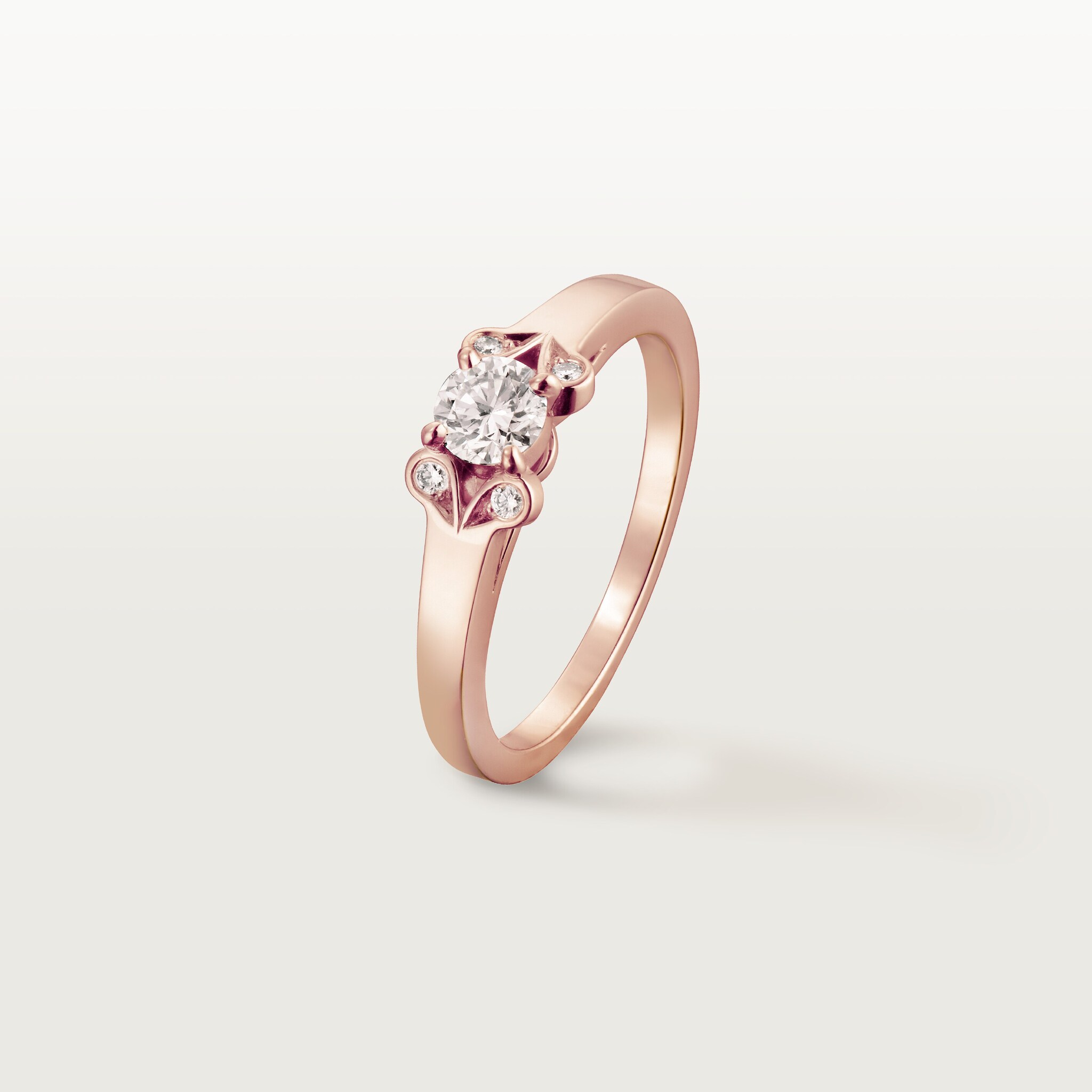 Ballerine solitaire, brilliant-cut diamond