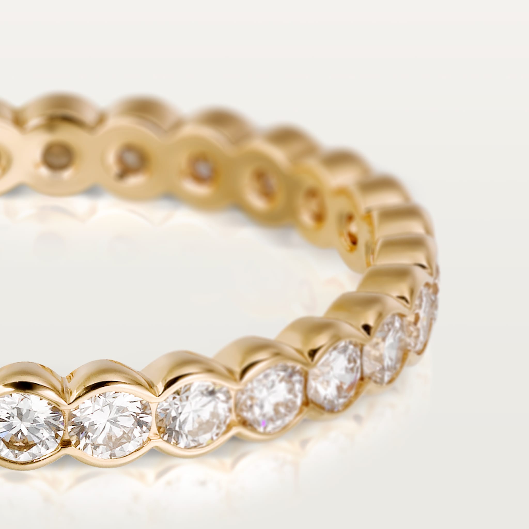 Broderie de Cartier wedding band, diamonds, image 5