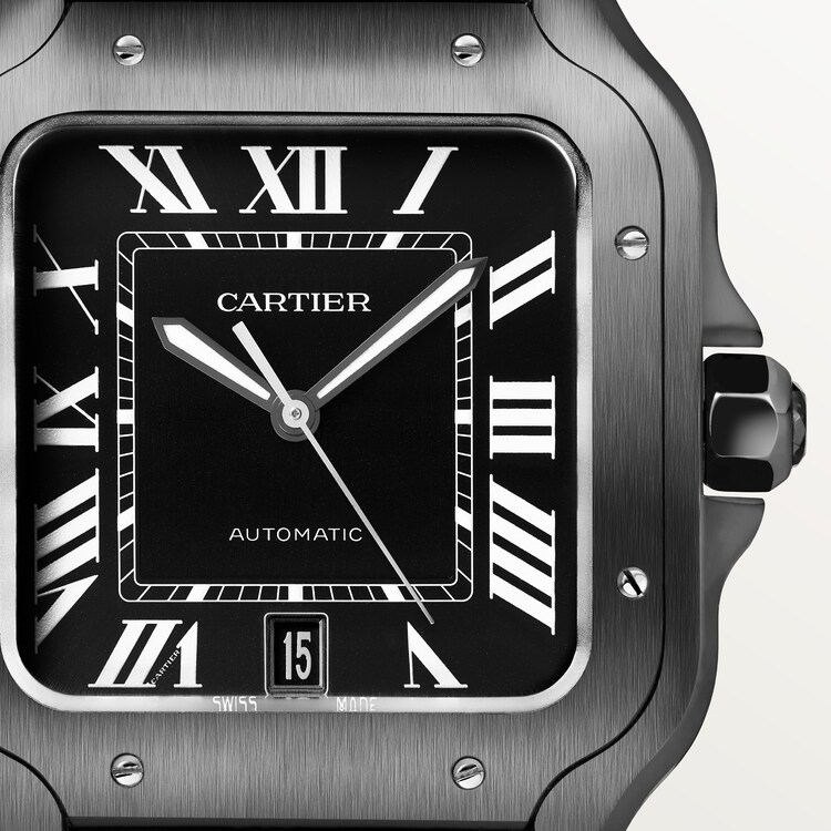 Cartier best sale santos black