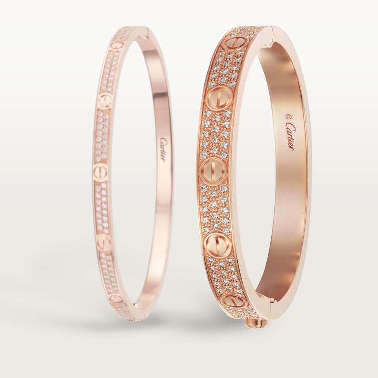 LOVE bracelet diamond paved
