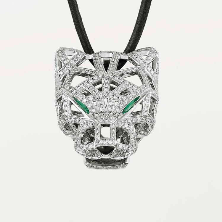CRN7424209 Panthere de Cartier necklace White gold emeralds diamonds onyx Cartier