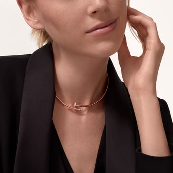 Juste un Clou torque necklace, small model, diamonds Juste un Clou torque necklace, small model, diamonds