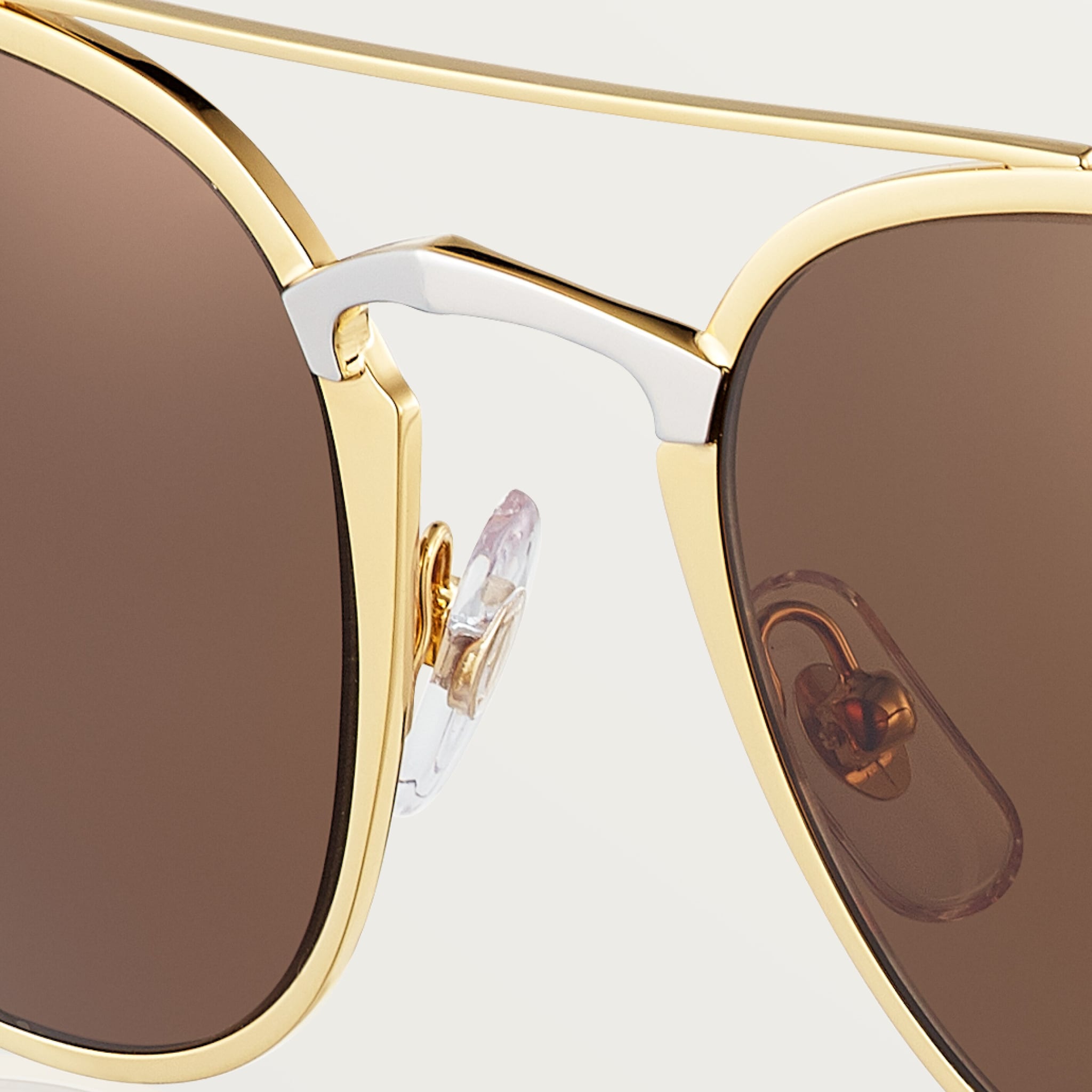 CRESW00294 - C de Cartier Sunglasses - Combined golden and black