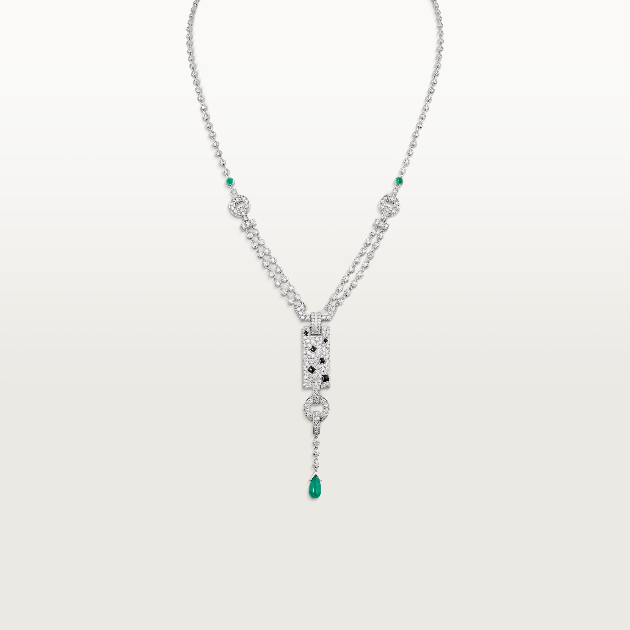 قلادة "پانتير دو كارتييه"، زمرّد، مرصوفة 