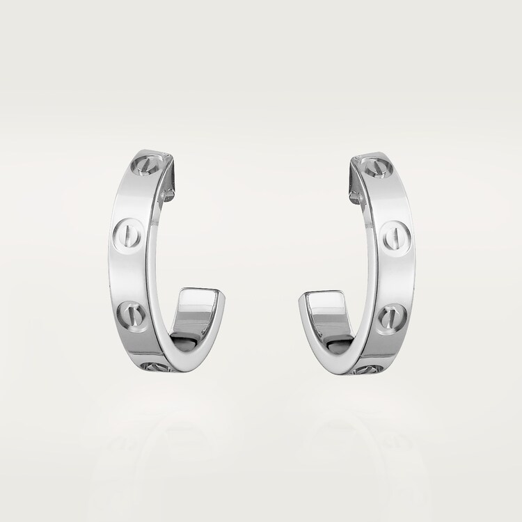 CRB8028900 LOVE earrings White gold Cartier