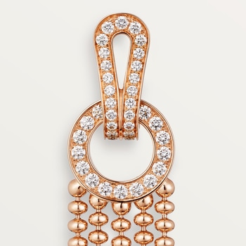 Agrafe earrings, half-paved Agrafe earrings, half-paved