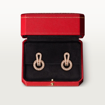 Agrafe earrings, paved Agrafe earrings, paved