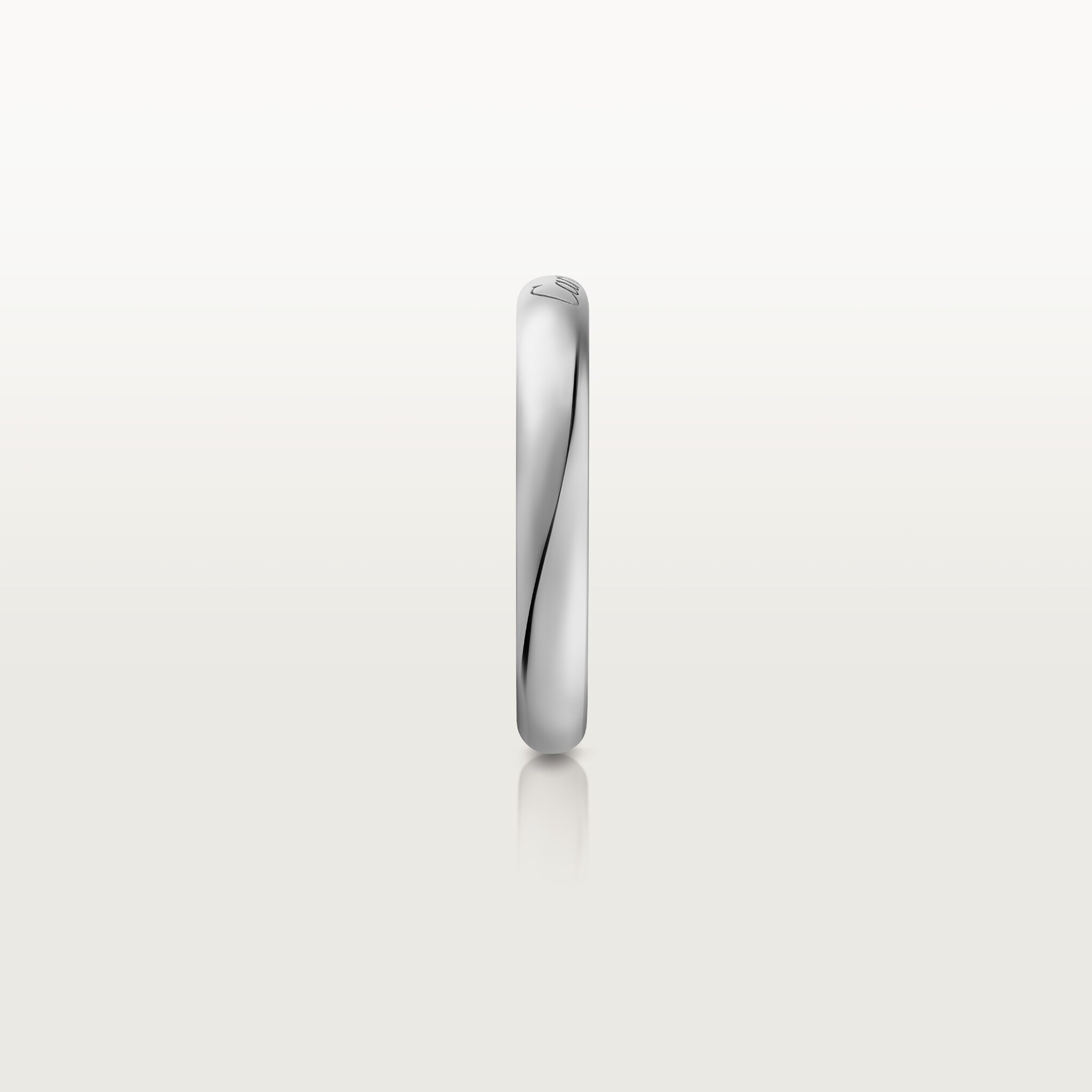 C de Cartier wedding band, 3 mm width, image 5