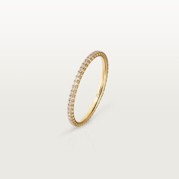 Etincelle de Cartier wedding ring, width 1.5 mm, paved Etincelle de Cartier wedding ring, width 1.5 mm, paved