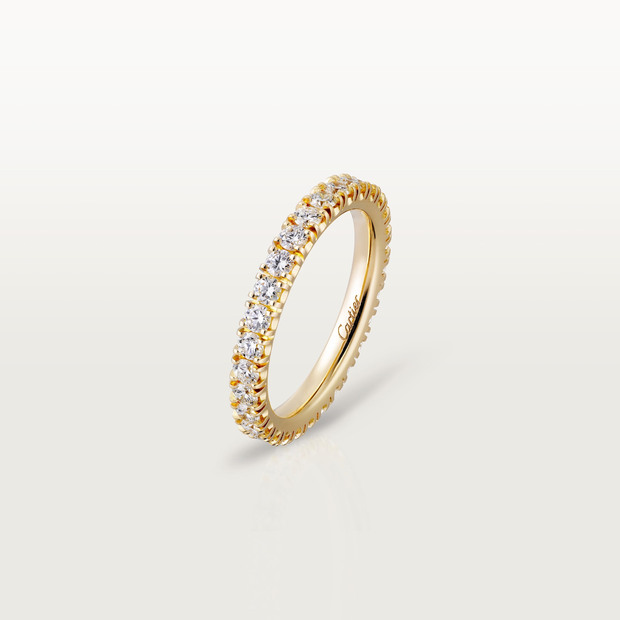 Etincelle de Cartier wedding band, 2.6 mm width, paved
