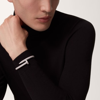 Juste un Clou bracelet, large model, half-paved Juste un Clou bracelet, large model, half-paved