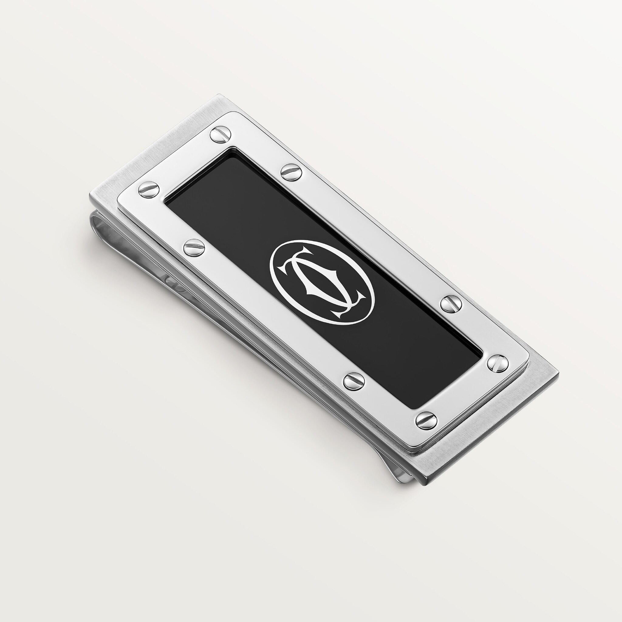 小物 Cartier money clip line and logo CROG000887 - C de Cartier motif money clip - Stainless steel