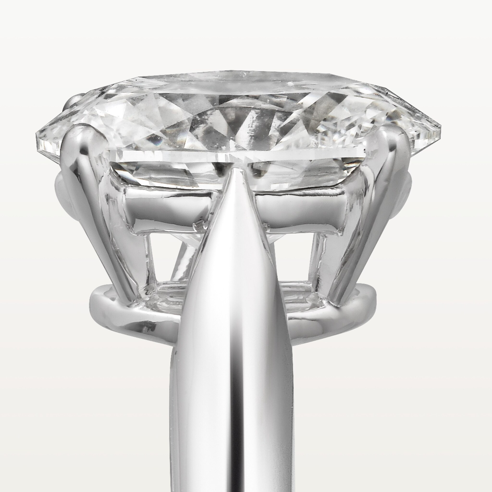 1895 solitaire, oval-cut diamond