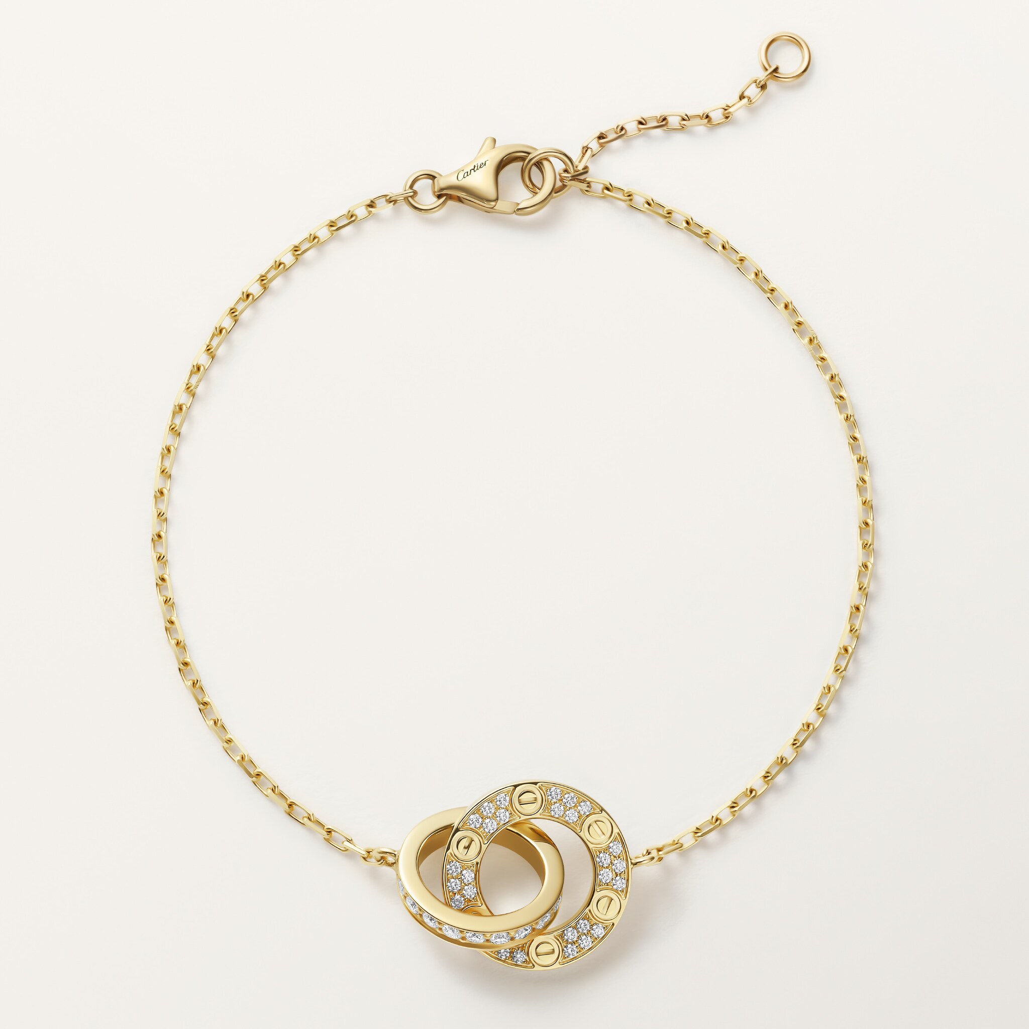 #LOVE# bracelet, on chain, paved, image 5