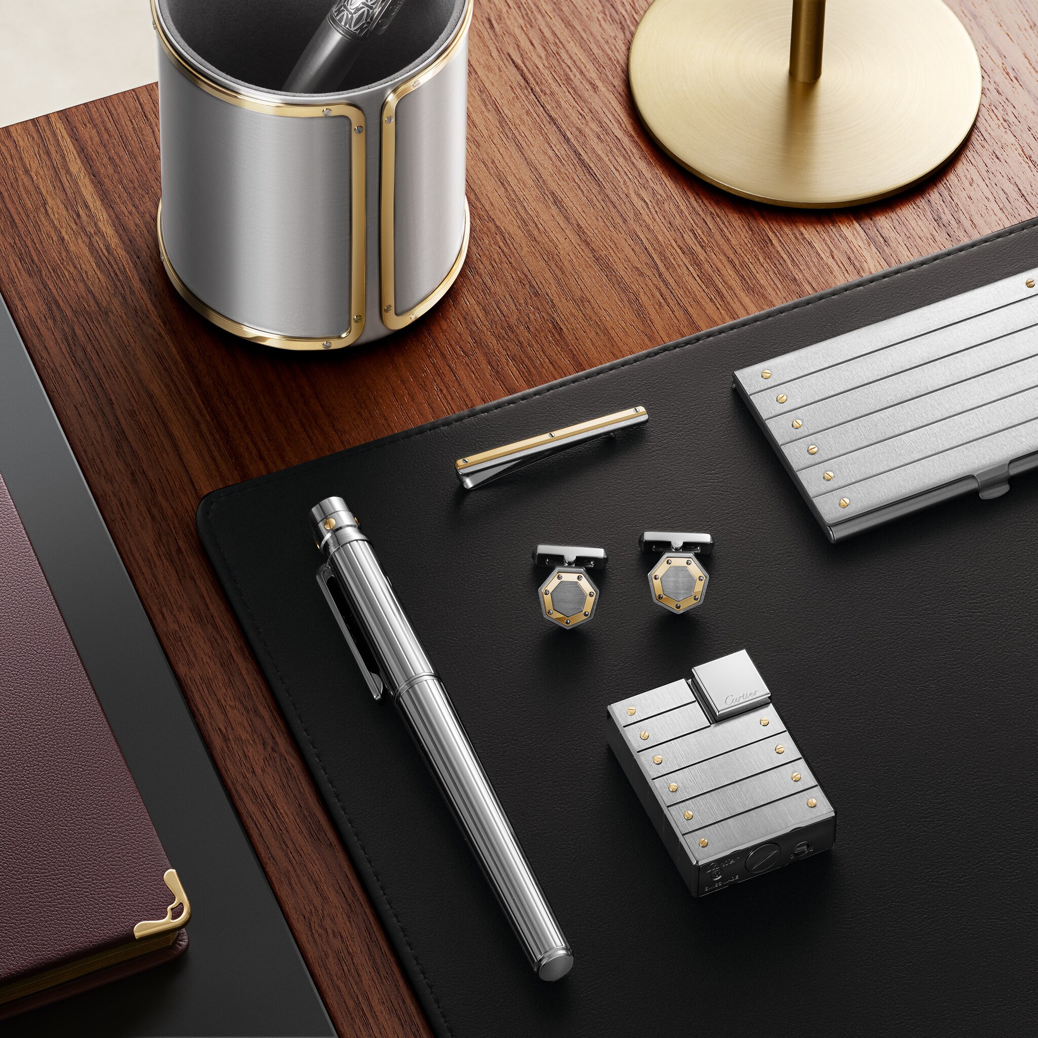 カルティエ ネクタイピン Santos de Cartier tie clip Santos de Cartier tie clip