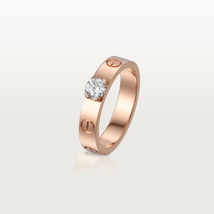 CRN4250100 LOVE Solitaire Rose gold diamond Cartier