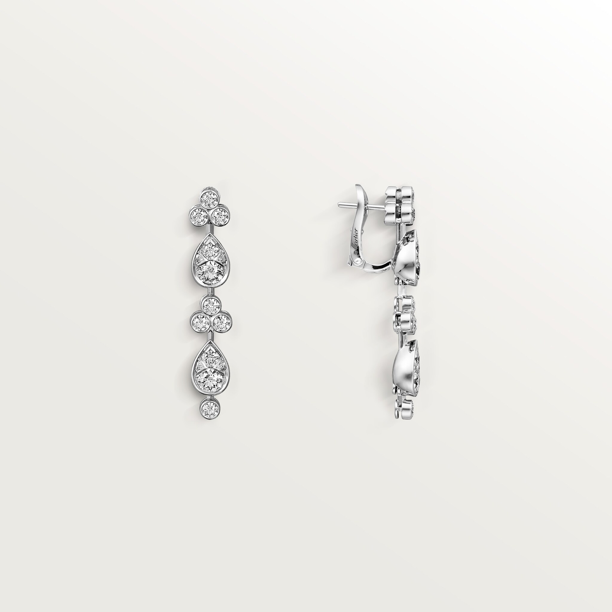 Pluie de Cartier earrings, diamonds, image 9