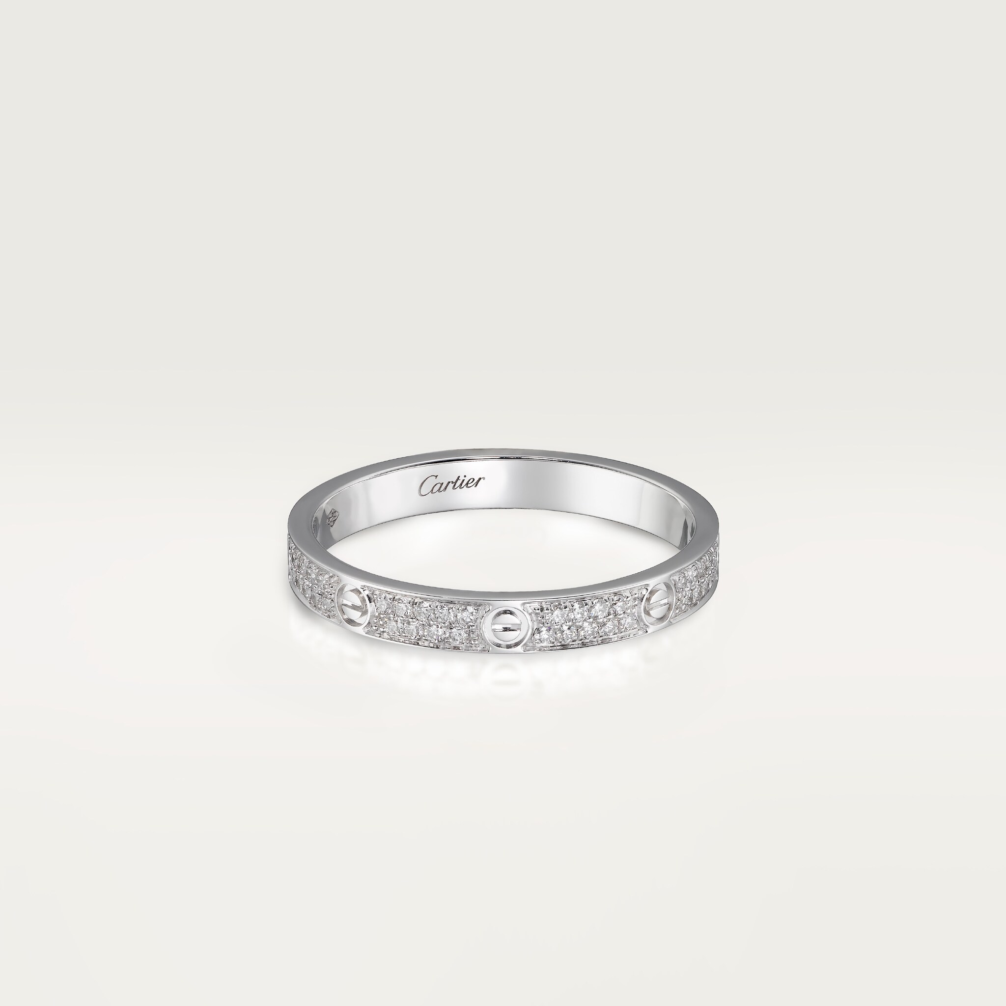 CRB4218200 LOVE ring, SM White gold, diamonds Cartier