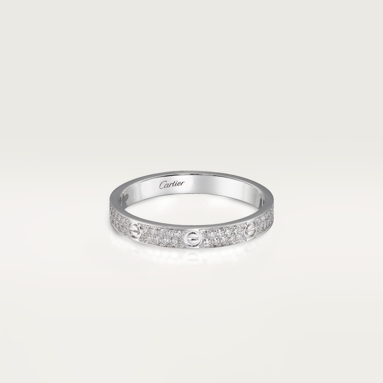 CRB4218200 LOVE ring, SM White gold, diamonds Cartier