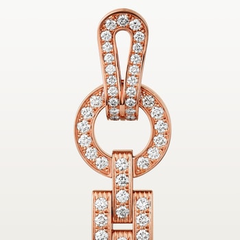 Agrafe earrings, paved Agrafe earrings, paved