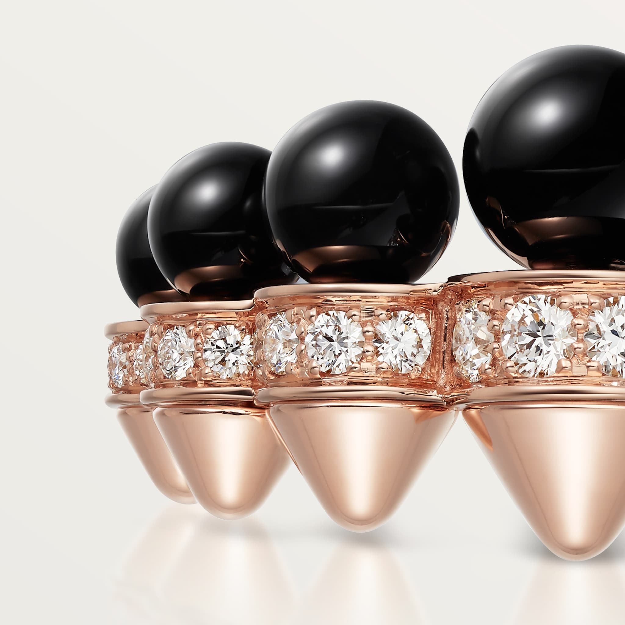 Clash de Cartier ring, onyx, extra-large model, diamonds, image 5