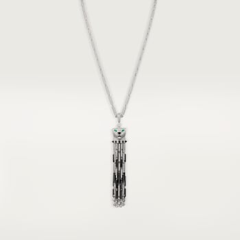 Panthère de Cartier long necklace, onyx, multi-wear, large model, paved  Panthère de Cartier long necklace, onyx, multi-wear, large model, paved