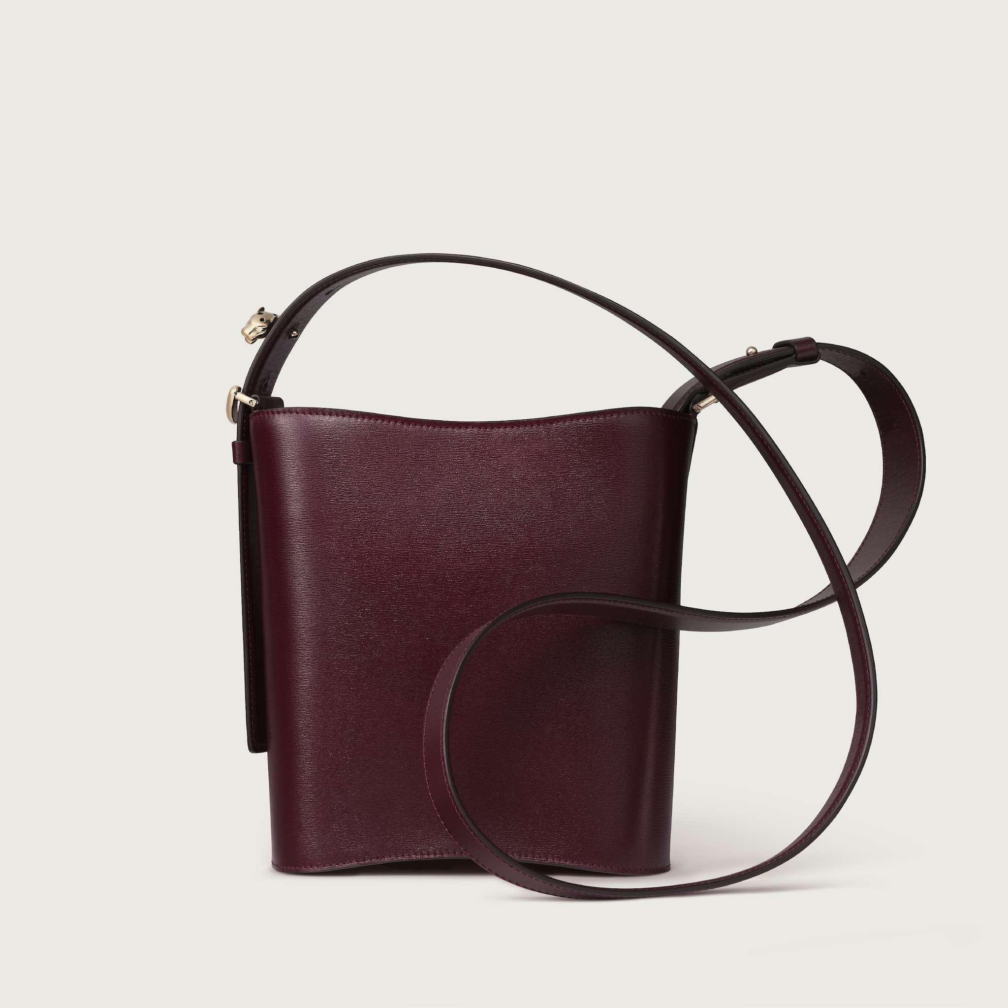 Mini model bucket bag, Panth&egrave;re C de Cartier