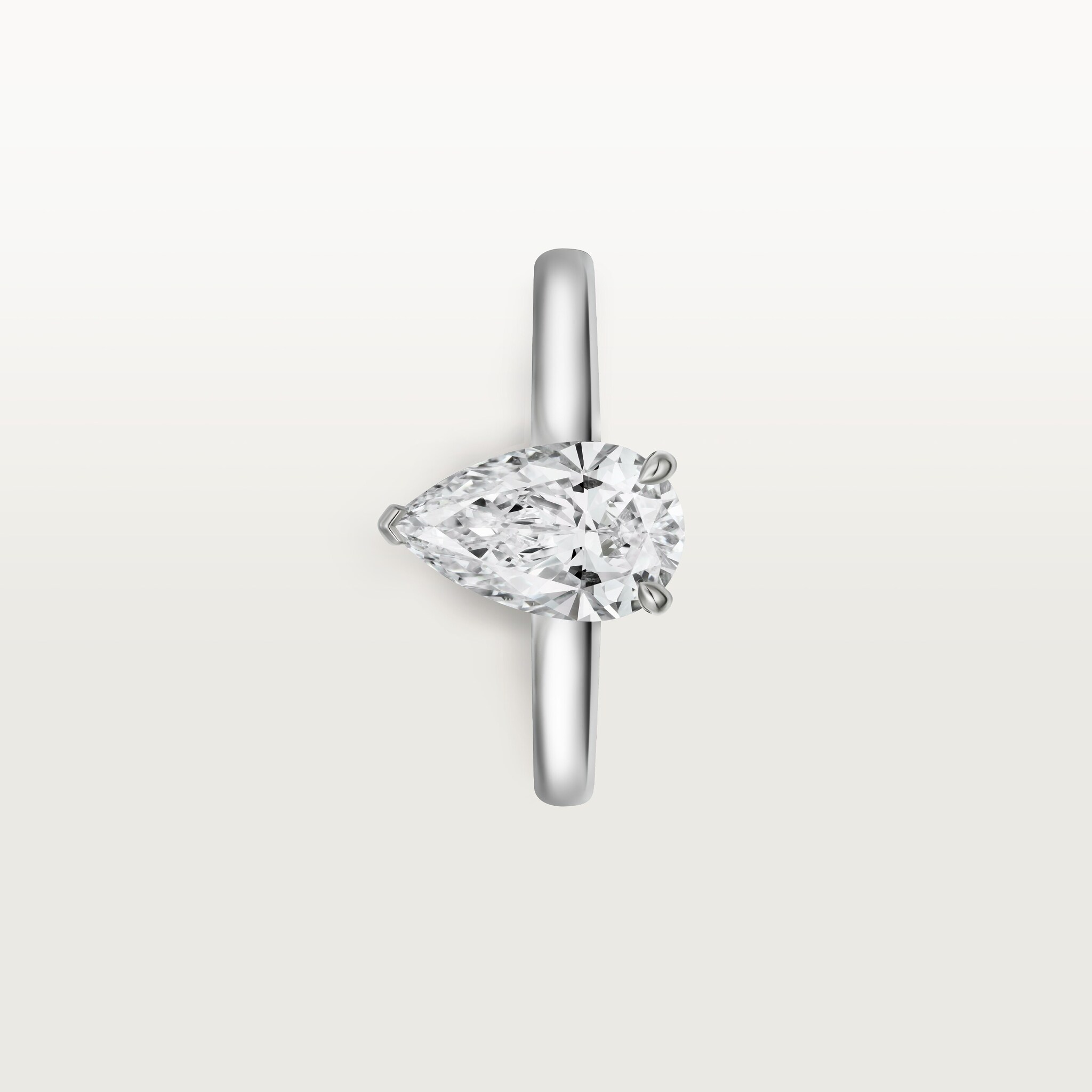 1895 solitaire, pear-shaped diamond, image 6