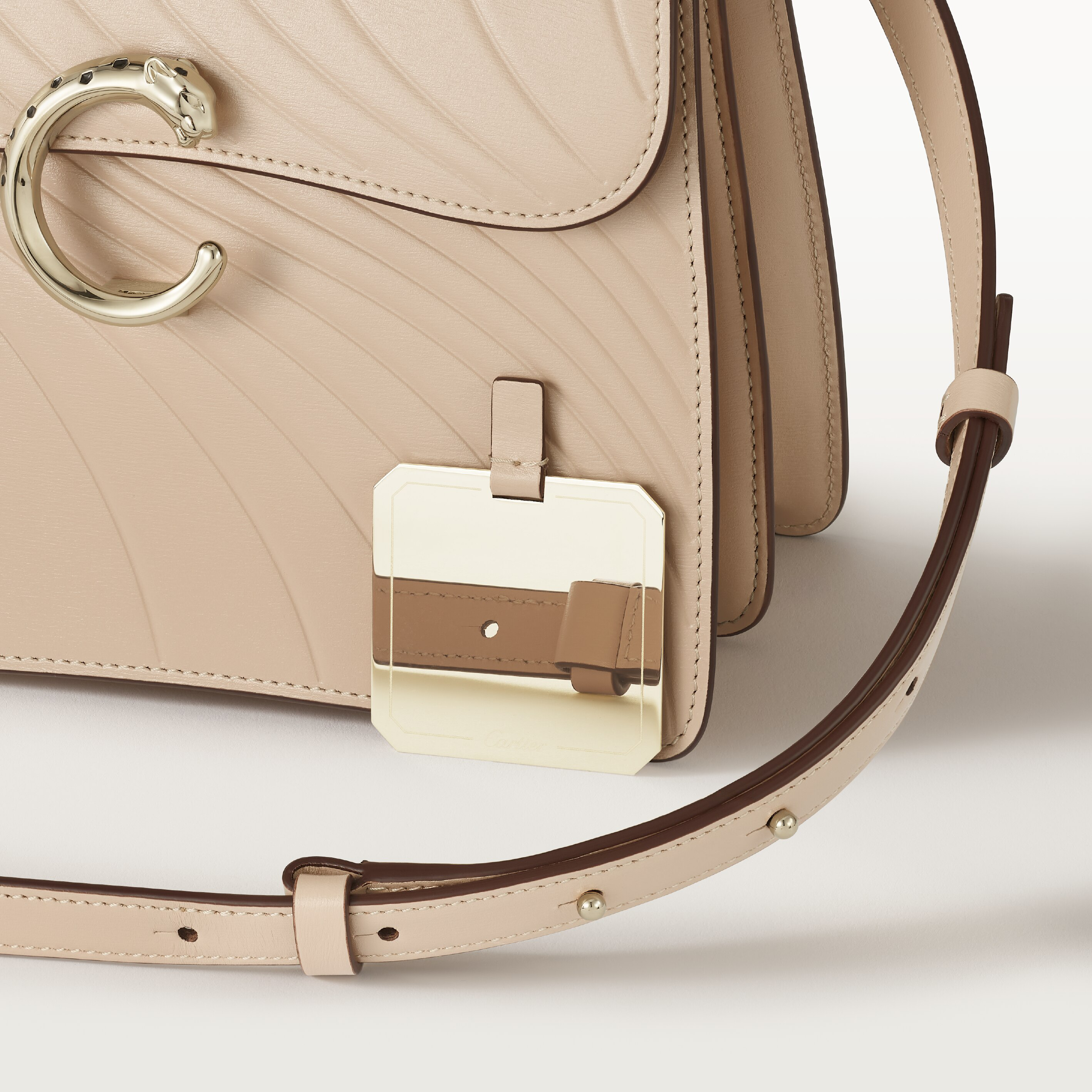 Top handle bag small model, Panthère de Cartier