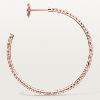 Etincelle de Cartier hoop earrings, large model, paved Etincelle de Cartier hoop earrings, large model, paved