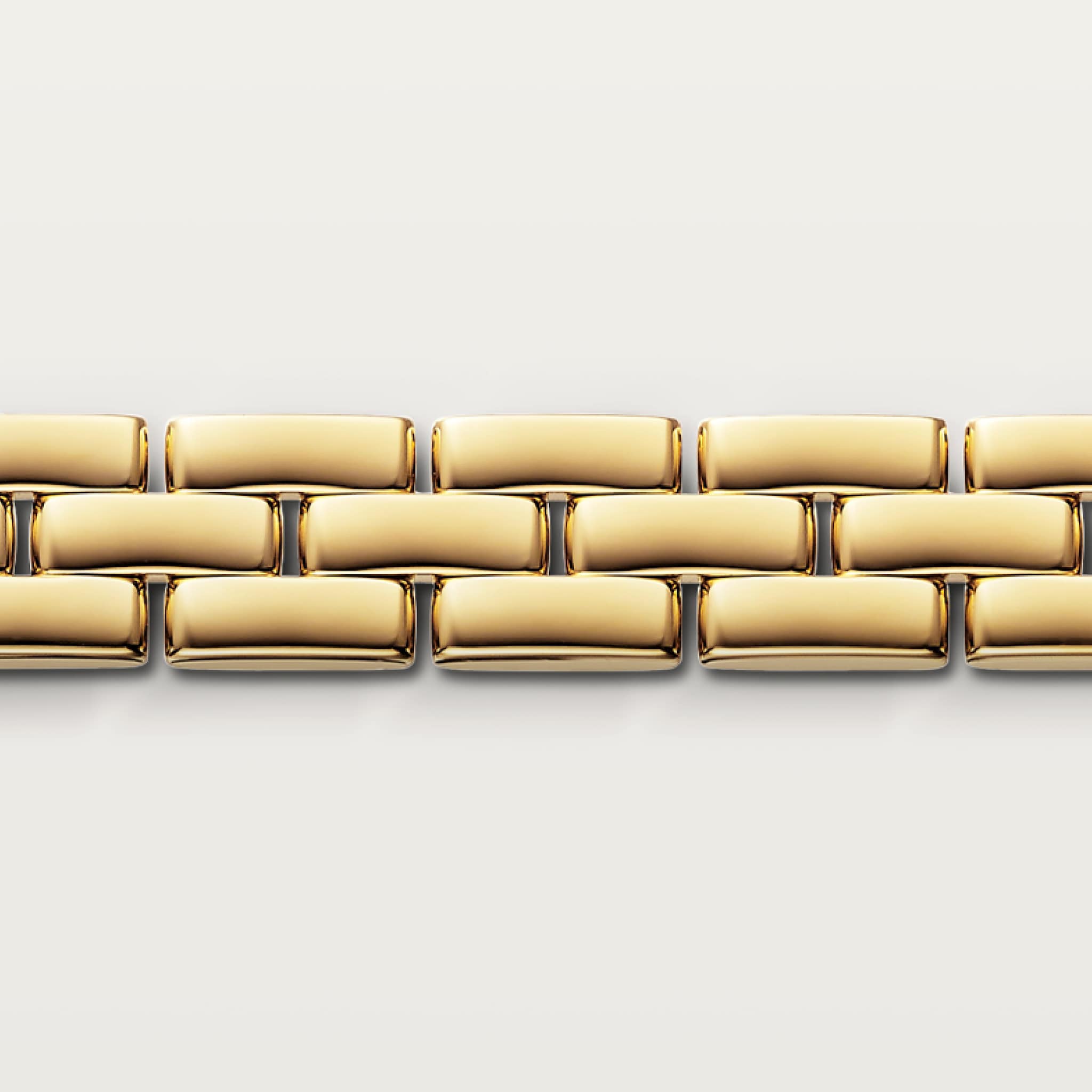 Maillon Panth&egrave;re bracelet, three rows