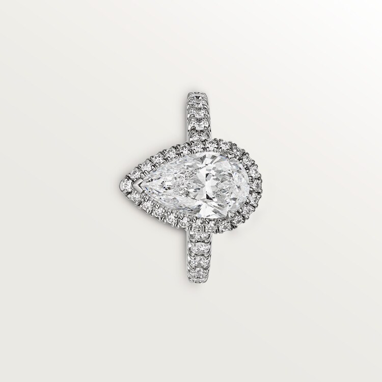 Cartier pear shaped diamond ring on sale