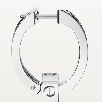 Cartier silver hoop sales earrings
