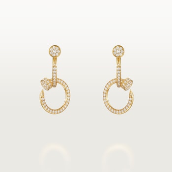 Juste un Clou earrings, double, paved Juste un Clou earrings, double, paved